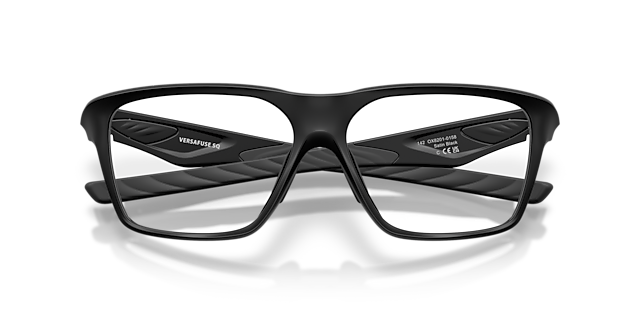 Versafuse SQ Satin Black PlasticEyeglass Frames for Glasses Direct, Closed View