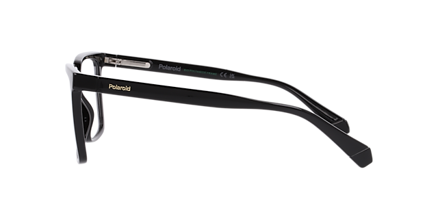 PLD D556/C Black PlasticEyeglass Frames for Glasses Direct, Side View