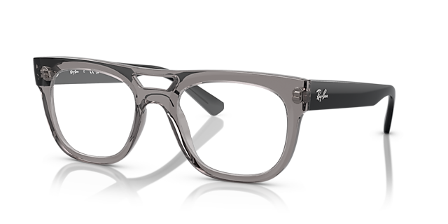 RB7226 Transparent Grey PlasticEyeglass Frames for Glasses Direct, Angle View