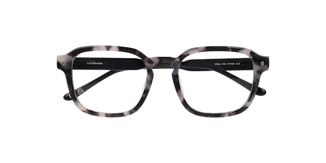 Milan Havana Grey AcetateEyeglass Frames for Glasses Direct, Closed View