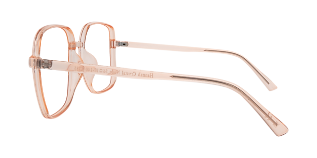 Hannah Crystal Nude PlasticEyeglass Frames for Glasses Direct, Side View