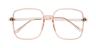 Hannah Crystal Nude PlasticEyeglass Frames for Glasses Direct, Closed View