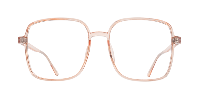 Hannah Crystal Nude PlasticEyeglass Frames for Glasses Direct, Front View