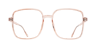 Hannah Crystal Nude PlasticEyeglass Frames for Glasses Direct, Front View
