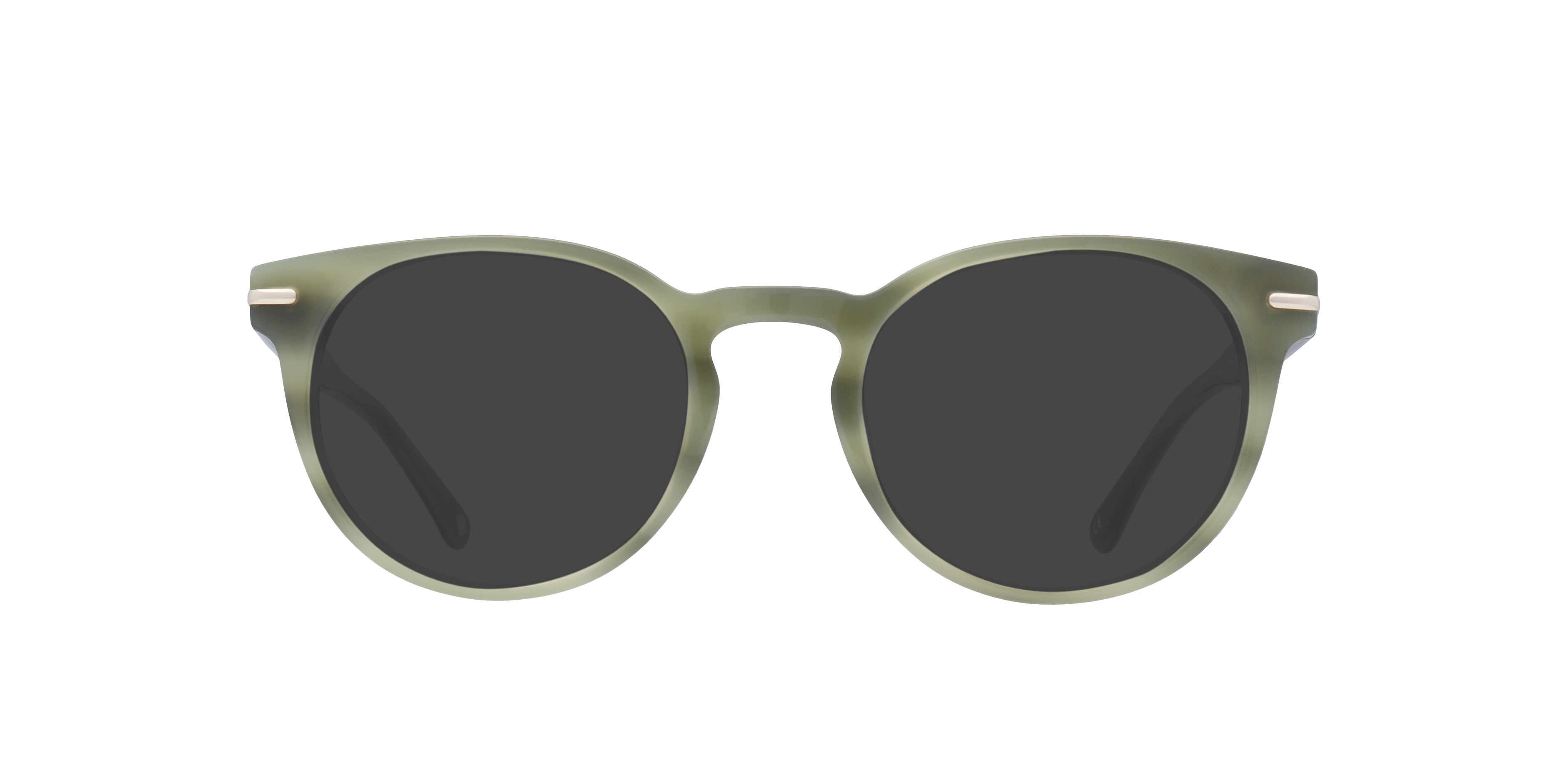 Dalston Shiny Khaki Horn AcetateEyeglass Frames for Glasses Direct, with Tinted Lenses