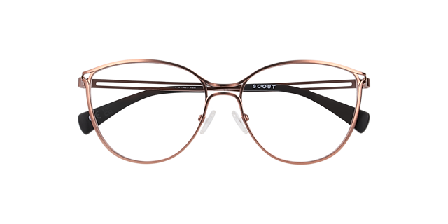 Marine Pink MetalEyeglass Frames for Glasses Direct, Closed View