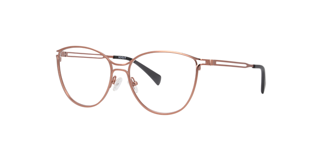 Marine Pink MetalEyeglass Frames for Glasses Direct, Angle View