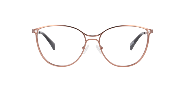 Marine Pink MetalEyeglass Frames for Glasses Direct, Front View