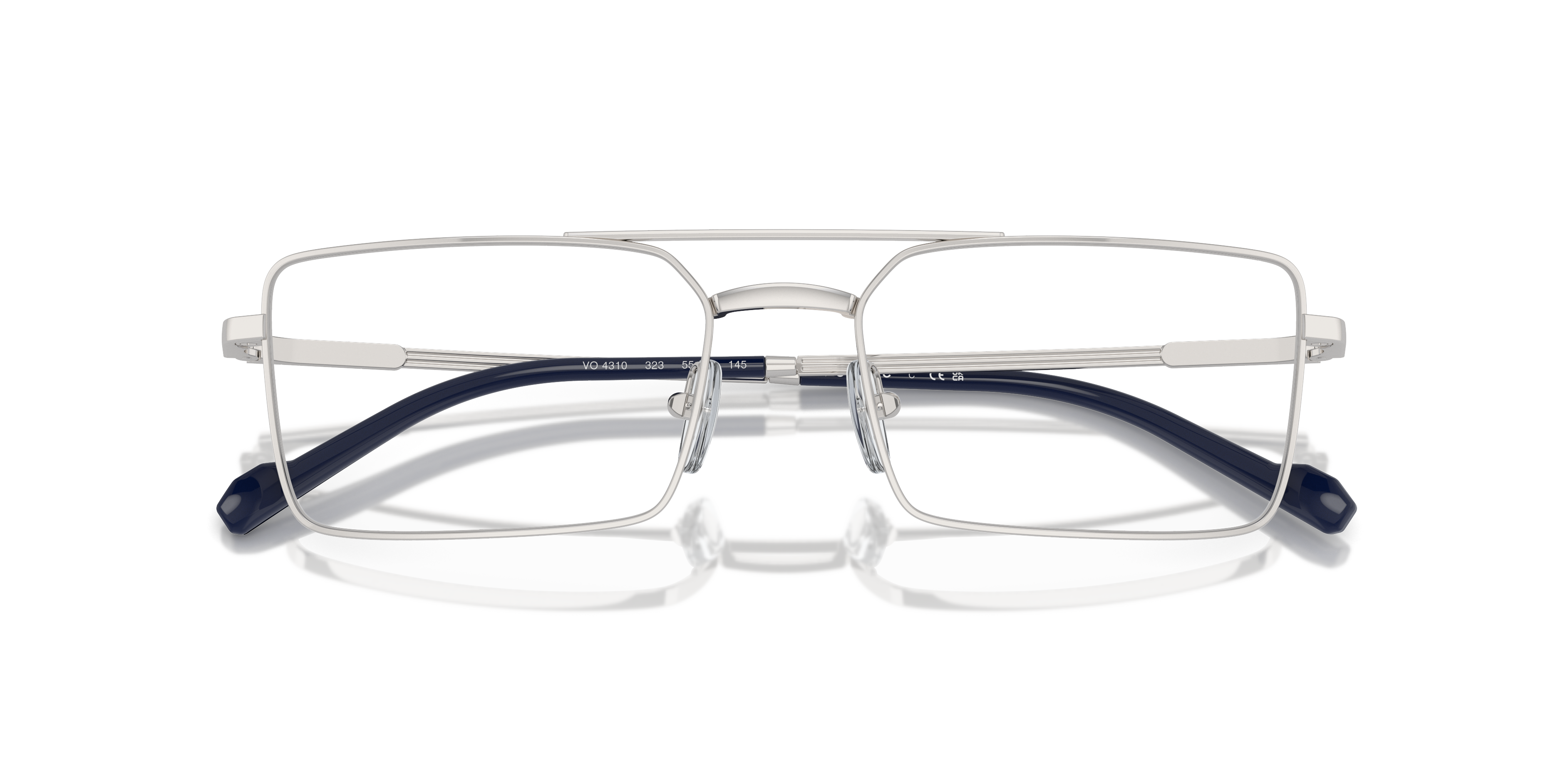 VO4310 Silver MetalEyeglass Frames for Glasses Direct, Closed View