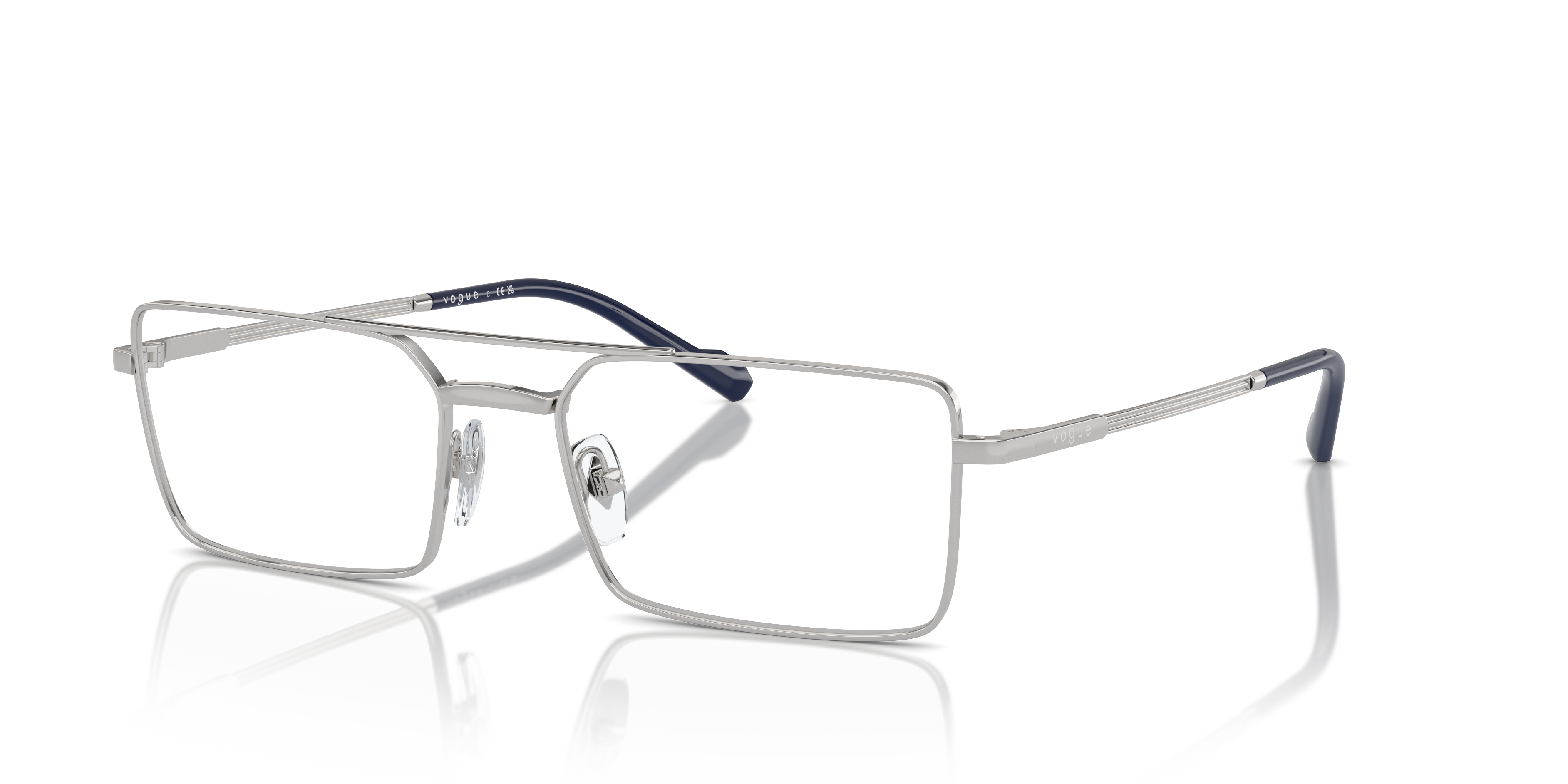 VO4310 Silver MetalEyeglass Frames for Glasses Direct, Angle View