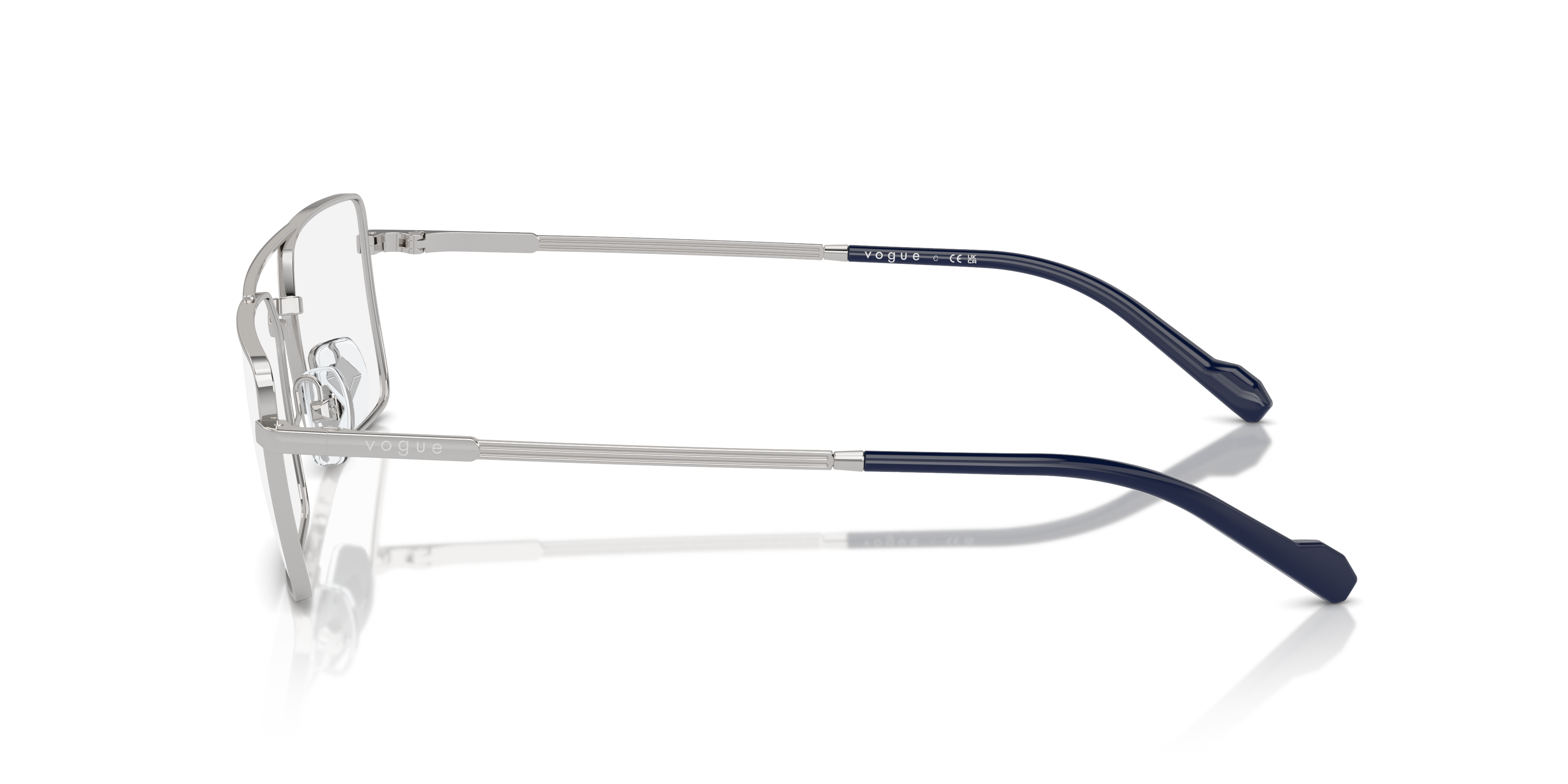 VO4310 Silver MetalEyeglass Frames for Glasses Direct, Side View
