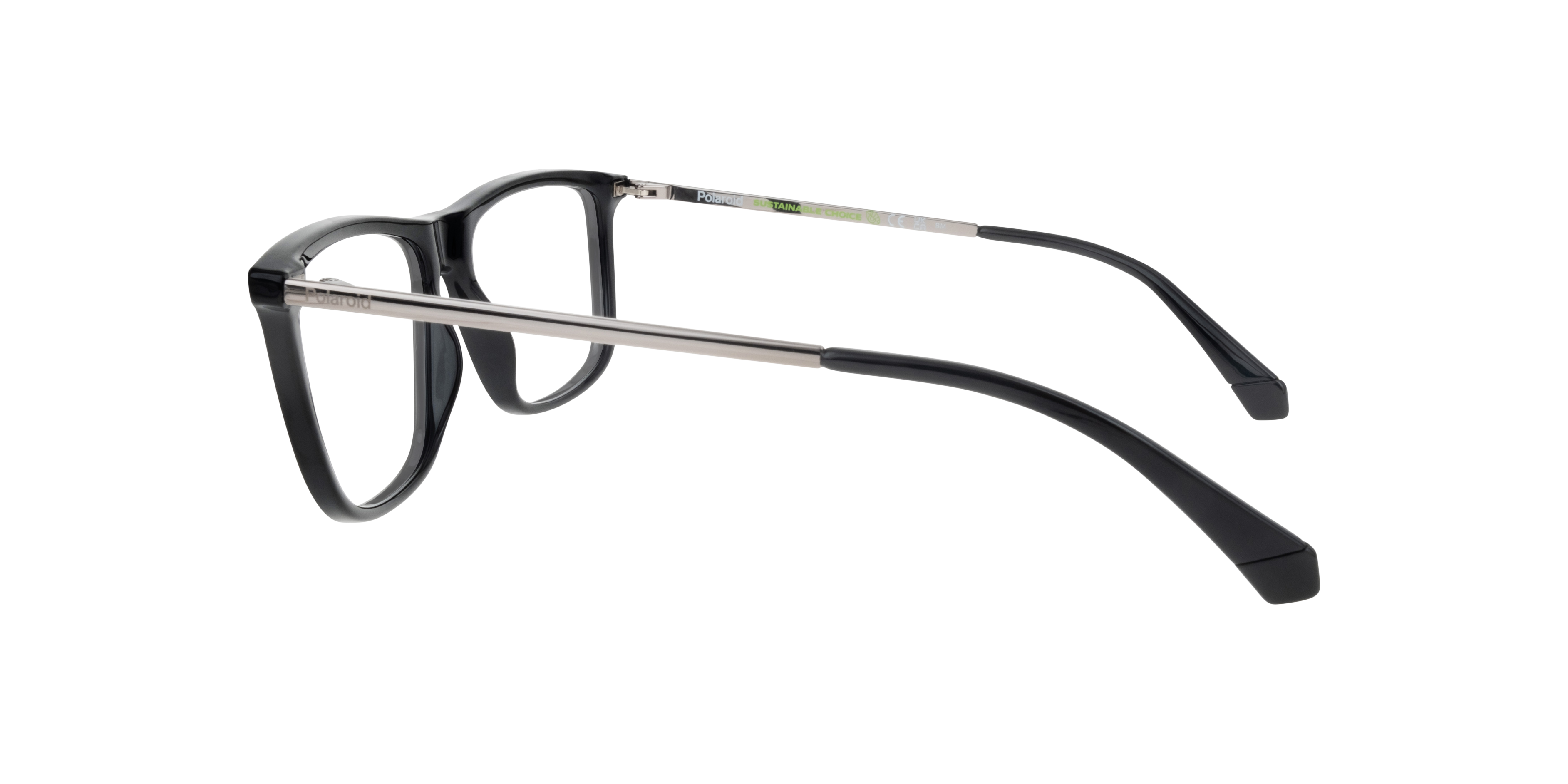 PLD D497 Black PlasticEyeglass Frames for Glasses Direct, Side View