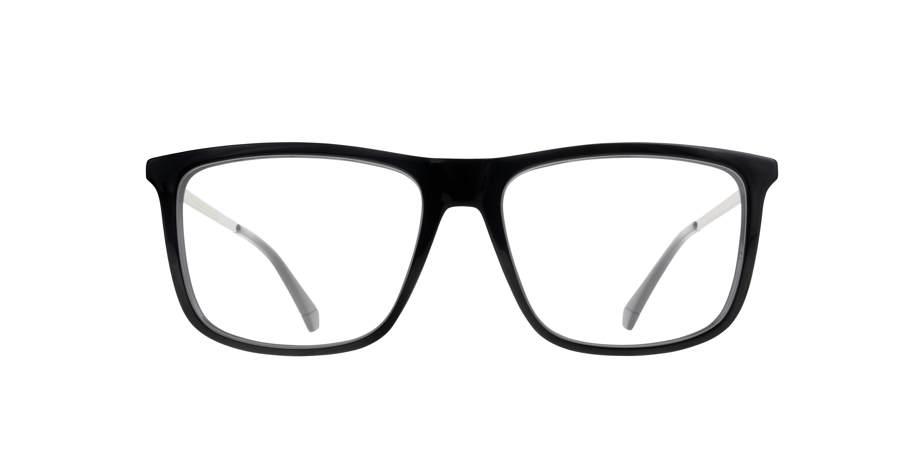 PLD D497 Black PlasticEyeglass Frames for Glasses Direct, Front View