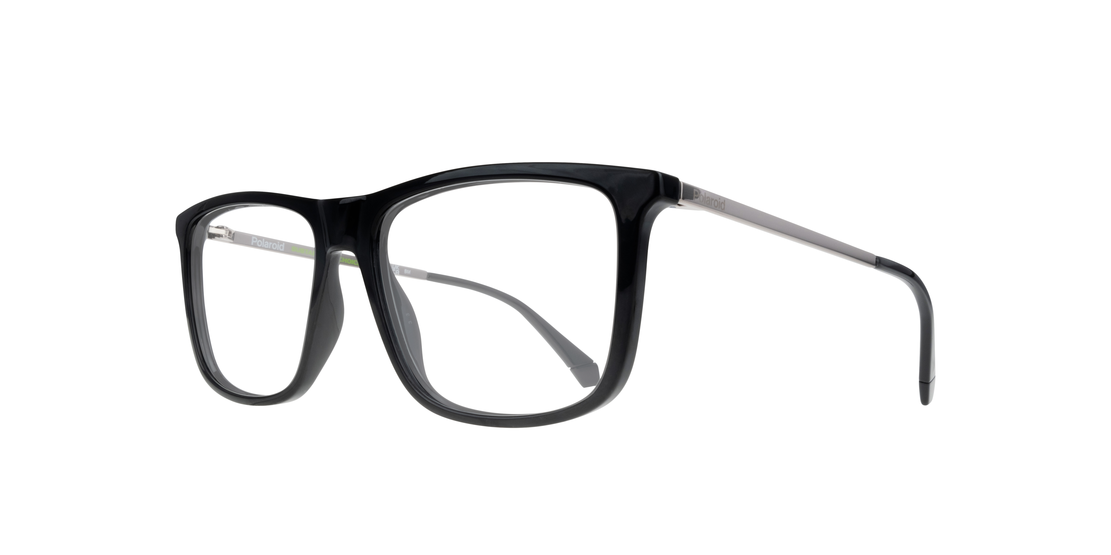 PLD D497 Black PlasticEyeglass Frames for Glasses Direct, Angle View