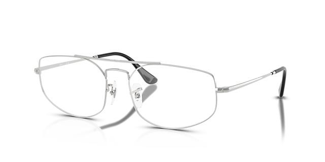 RB6545 Silver MetalEyeglass Frames for Glasses Direct, Angle View