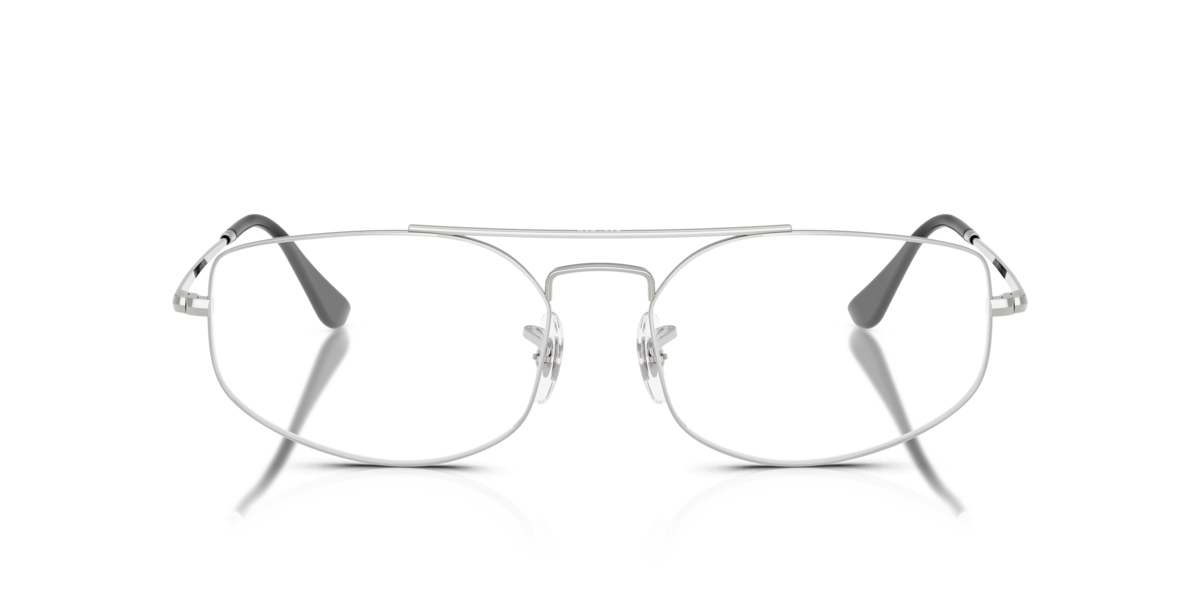 Ray-Ban Unisex Silver,Legend Gold,Matte Havana On Matte Arista Gold Silver Irregular Metal Eyeglasses Online - Full Rim - Rb6545 Large