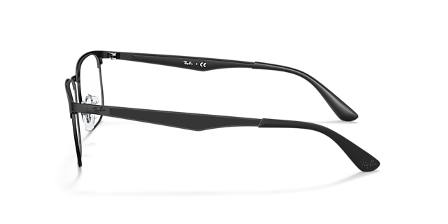 RB6363 Black MetalEyeglass Frames for Glasses Direct, Side View