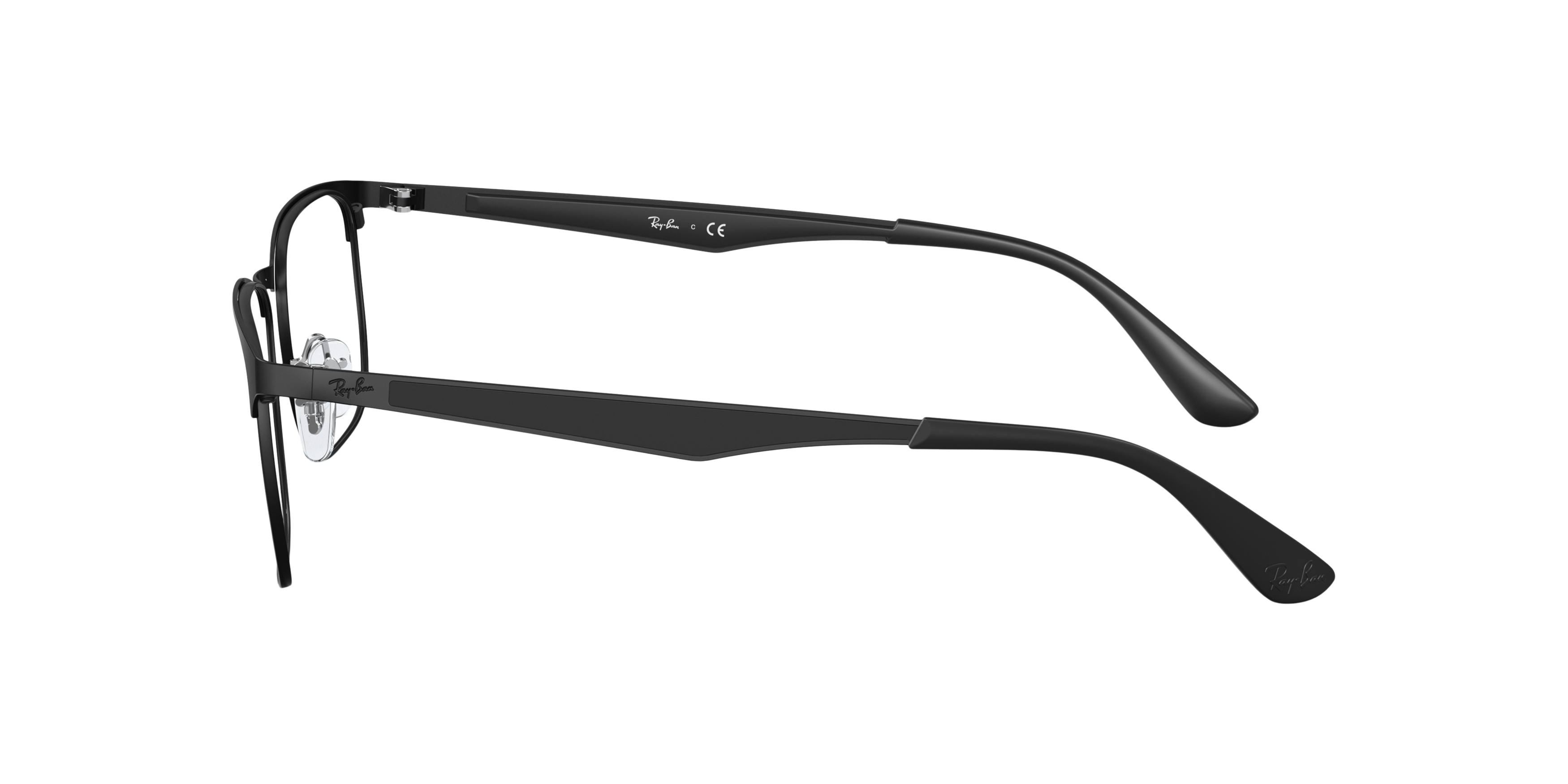 RB6363 Black MetalEyeglass Frames for Glasses Direct, Side View