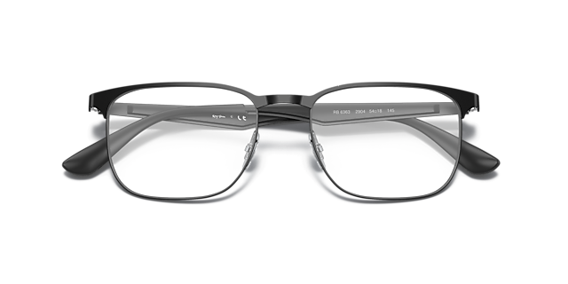 RB6363 Black MetalEyeglass Frames for Glasses Direct, Closed View