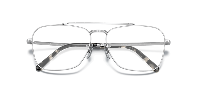 New Caravan Optics Silver MetalEyeglass Frames for Glasses Direct, Closed View