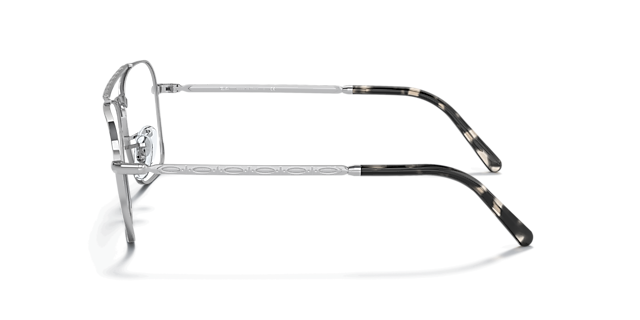 New Caravan Optics Silver MetalEyeglass Frames for Glasses Direct, Side View