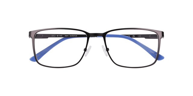 Nb4186 Gunmetal Matte MetalEyeglass Frames for Glasses Direct, Closed View