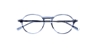 Mackenzie Horn Blue AcetateEyeglass Frames for Glasses Direct, Closed View