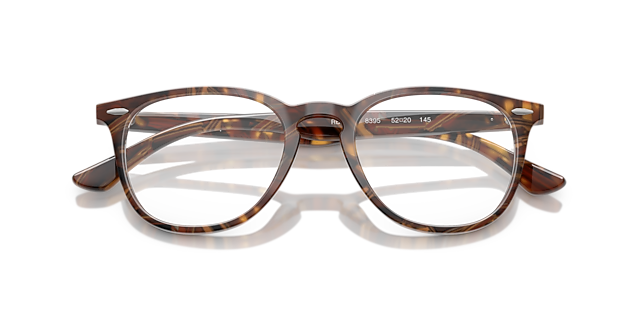 RB7159 Transparent Fantasy Brown Yellow PlasticEyeglass Frames for Glasses Direct, Closed View