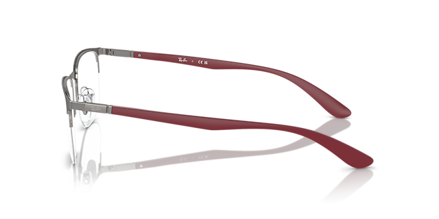 RB6513 Gunmetal MetalEyeglass Frames for Glasses Direct, Side View