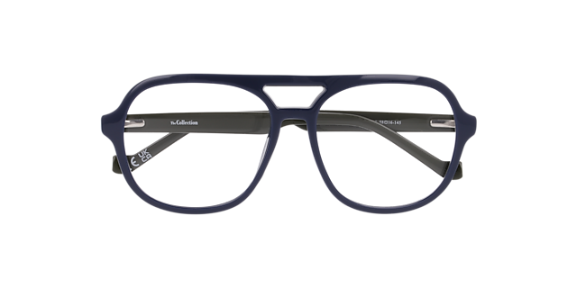 Maxwell Dark Blue PlasticEyeglass Frames for Glasses Direct, Closed View