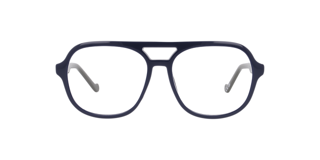 Maxwell Dark Blue PlasticEyeglass Frames for Glasses Direct, Front View