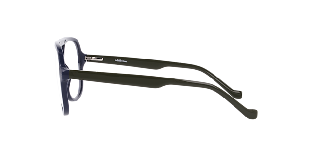 Maxwell Dark Blue PlasticEyeglass Frames for Glasses Direct, Side View