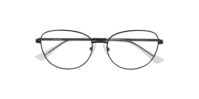 Maya Black MetalEyeglass Frames for Glasses Direct, Closed View