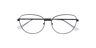 Maya Black MetalEyeglass Frames for Glasses Direct, Closed View