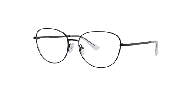 Maya Black MetalEyeglass Frames for Glasses Direct, Angle View