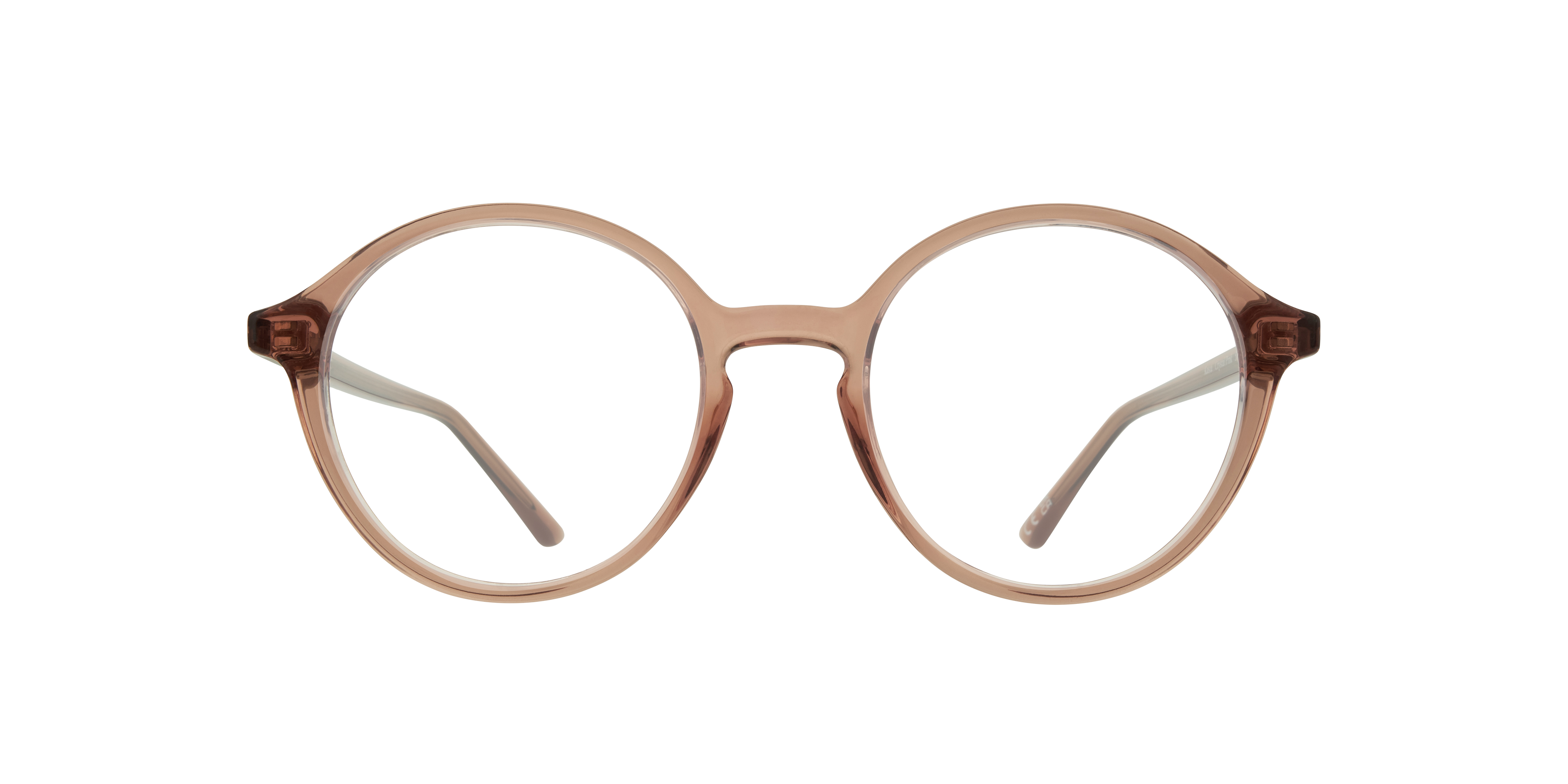 Kasia Crystal Pink PlasticEyeglass Frames for Glasses Direct, Front View