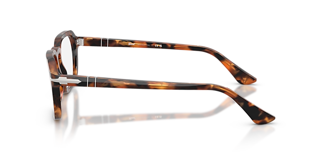 PO3390V Tortoise Brown & Pearl Brown AcetateEyeglass Frames for Glasses Direct, Side View