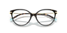 TF2217 Havana On Tiffany Blue AcetateEyeglass Frames for Glasses Direct, Closed View