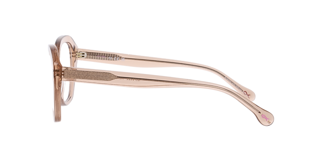 Neil Crystal Champaign AcetateEyeglass Frames for Glasses Direct, Side View