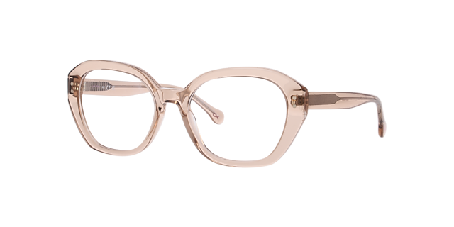 Neil Crystal Champaign AcetateEyeglass Frames for Glasses Direct, Angle View