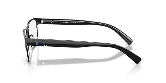PH1175 Shiny Black MetalEyeglass Frames for Glasses Direct, Side View