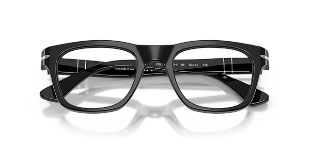 PO3389V Black AcetateEyeglass Frames for Glasses Direct, Closed View