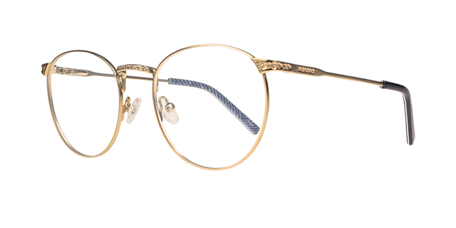 Heath Gold MetalEyeglass Frames for Glasses Direct, Angle View
