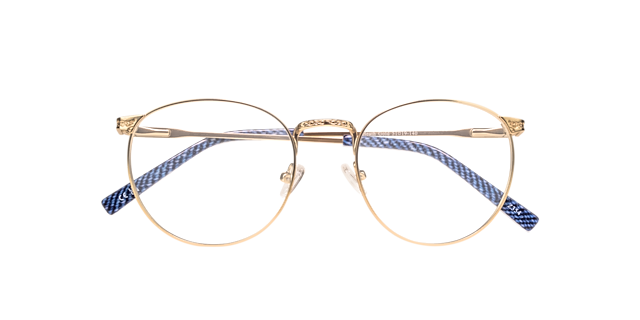 Heath Gold MetalEyeglass Frames for Glasses Direct, Closed View