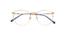 Heath Gold MetalEyeglass Frames for Glasses Direct, Closed View