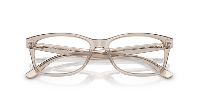 RB5428 Transparent Taupe AcetateEyeglass Frames for Glasses Direct, Closed View