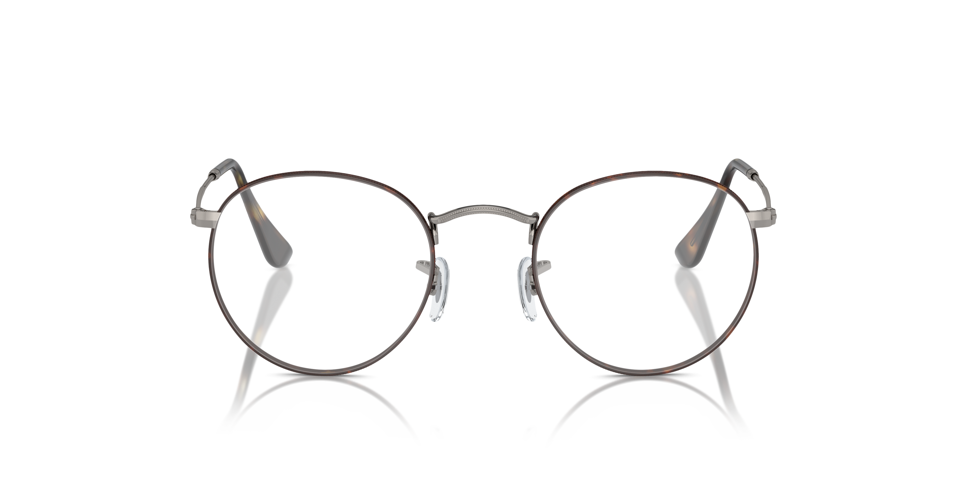 Glasses Direct ™ -RB3447V Round Havana On Gold Frame Eyeglasses