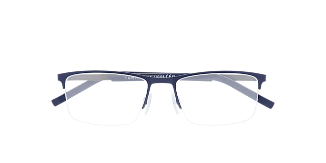 TH 1692 Blue Grey MetalEyeglass Frames for Glasses Direct, Closed View