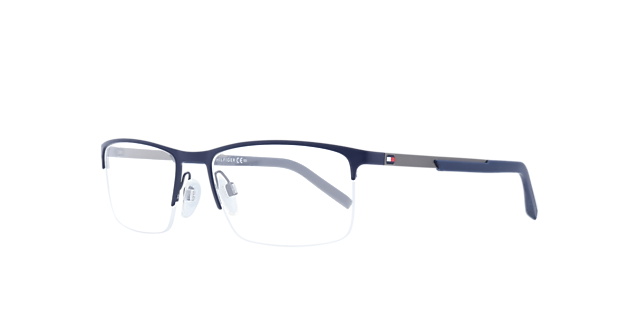 TH 1692 Blue Grey MetalEyeglass Frames for Glasses Direct, Angle View