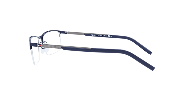 TH 1692 Blue Grey MetalEyeglass Frames for Glasses Direct, Side View